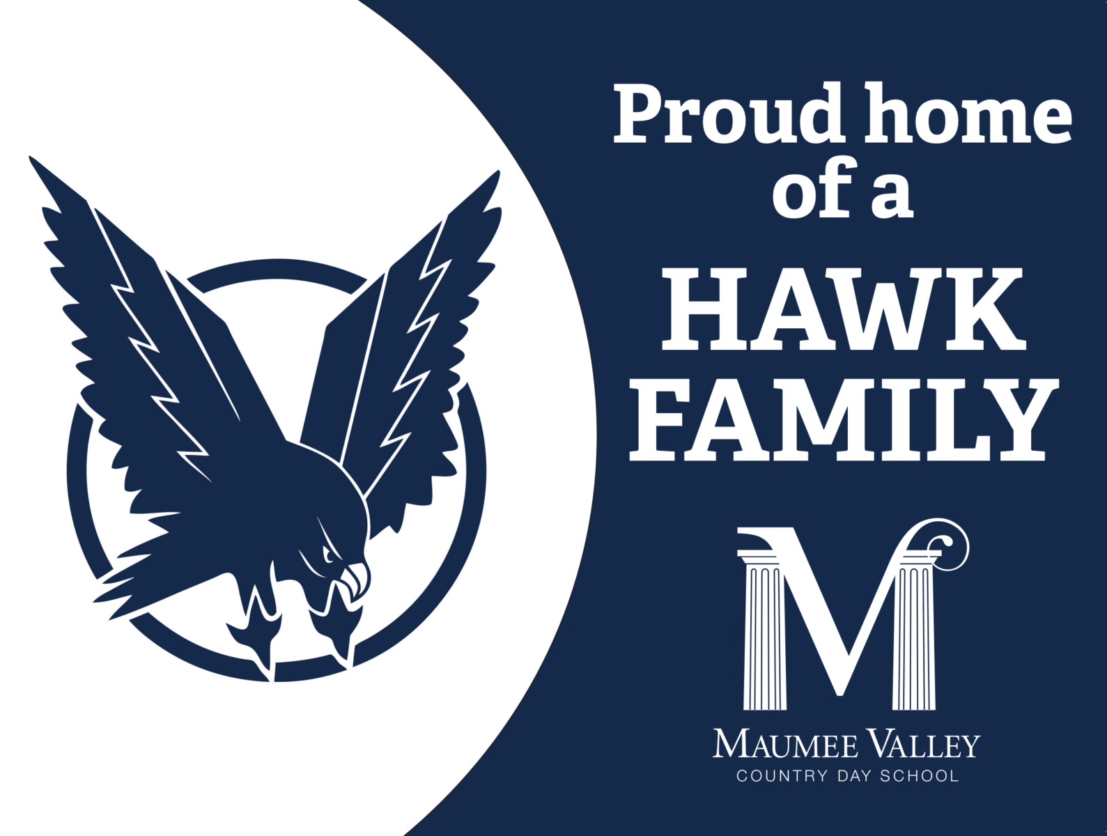 New Hawk Family Sign